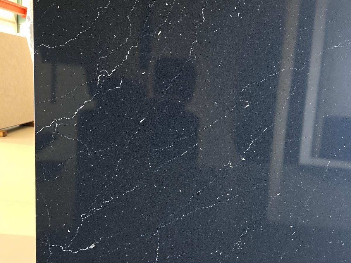 Absolute Black granite slab