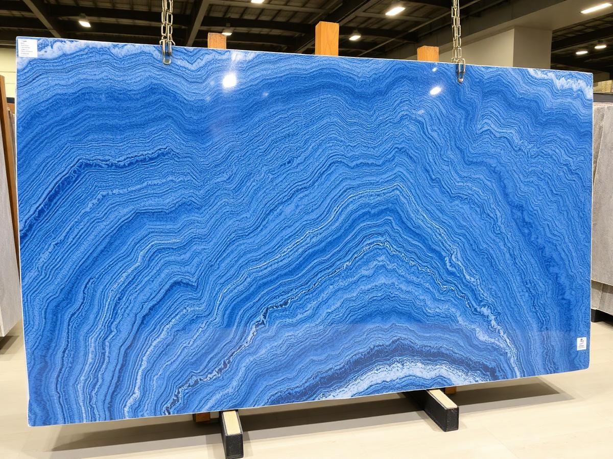 Azul Macaubas quartzite slab