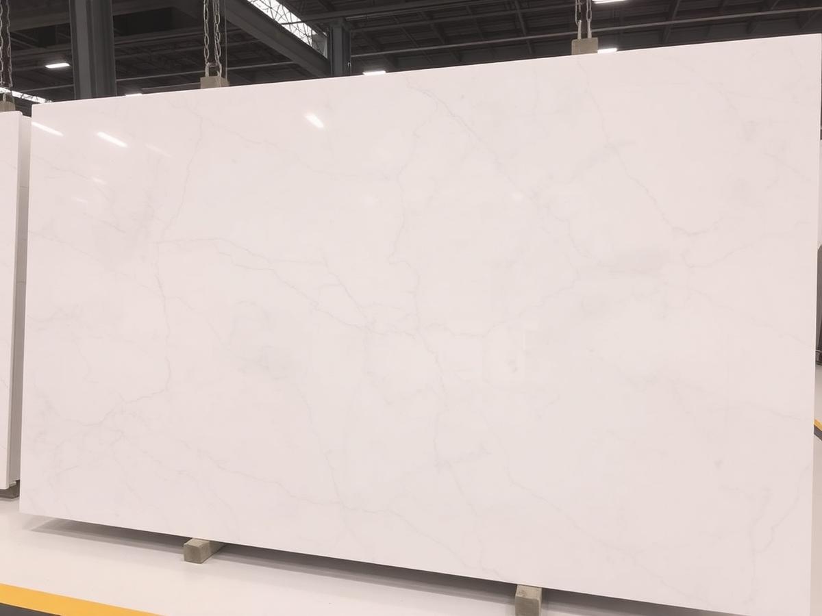 Bianco Superiore quartzite slab
